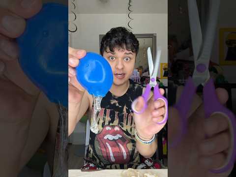 fixing my sugar stress ball that popped! ✂️ #stressball #fail #experiment