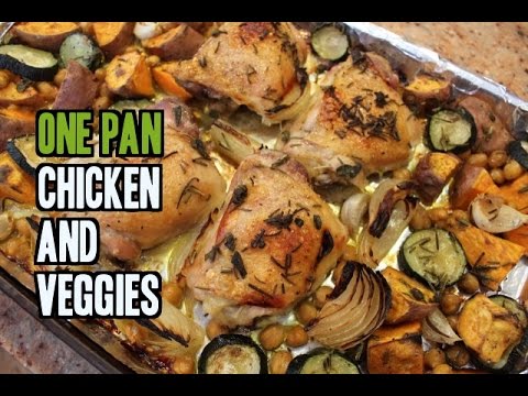 crispy-chicken-thighs-with-veggies-(one-pan-meal)