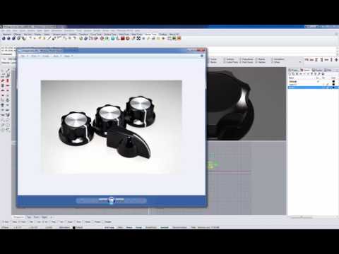 Iray for Rhino 1.3 - Rendering a vintage knob