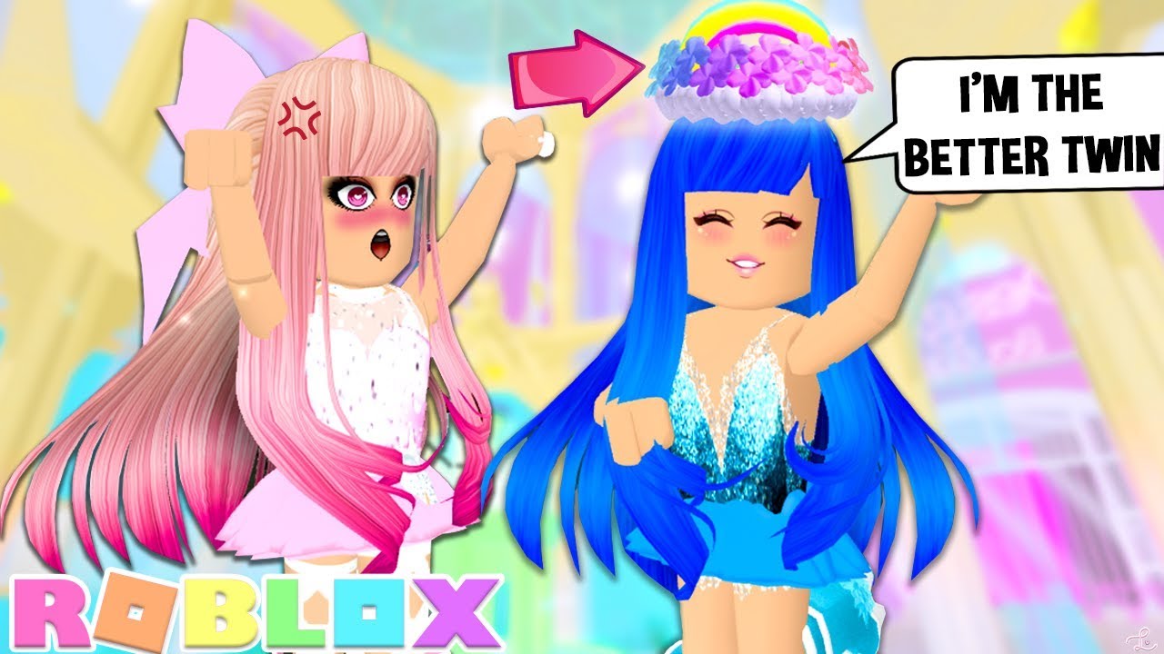MY EVIL TWIN SISTER WON THE BRAND NEW RAINBOW HALO AND I DIDN'T Roblox ...