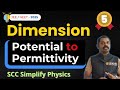 Potential, Field, Flux to Permittivity – Dimensions Explained | JEE NEET CET | SCC Physics
