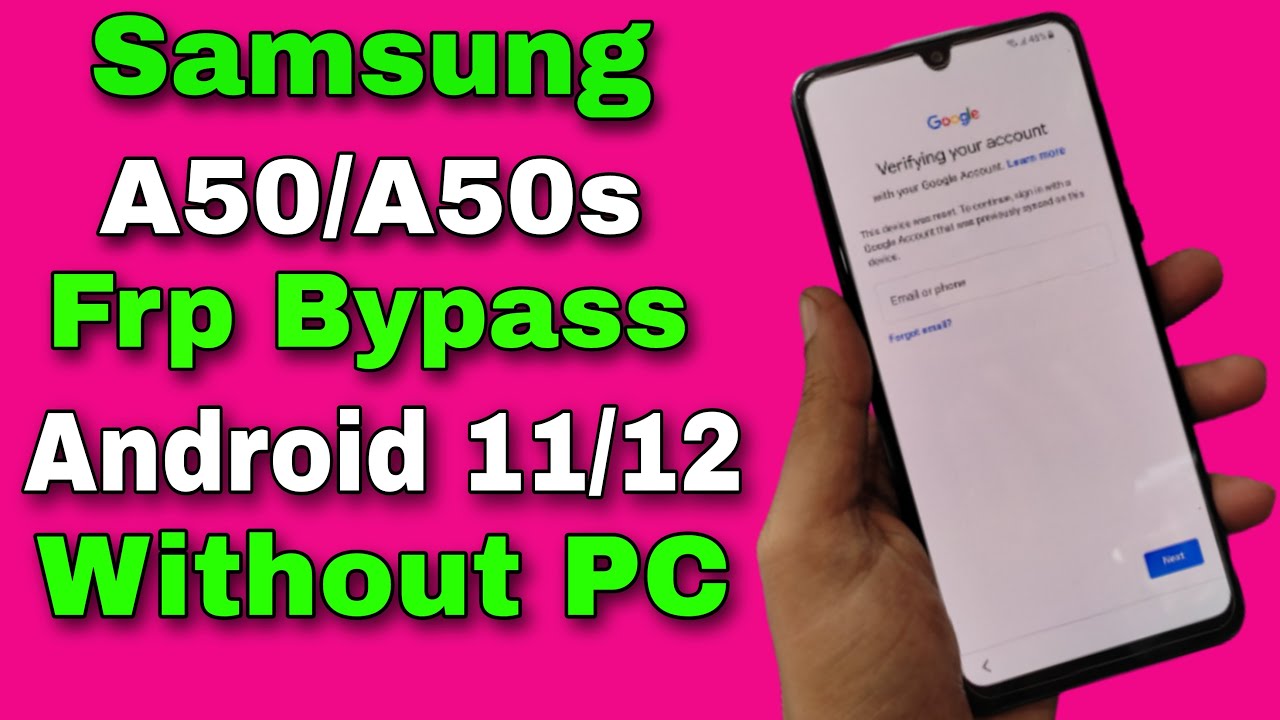 Samsung A50 Account