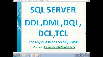 SQL DDL 명령 | SQL DML 명령
