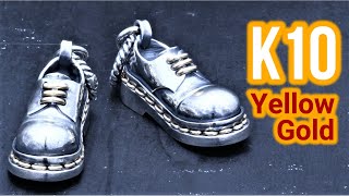 【Dr.Martens】ドクターマーチン３ホールトップ K10イエローゴールド×シルバー／ 3HOLE Boots Top　K10YellowGold×SILVER925