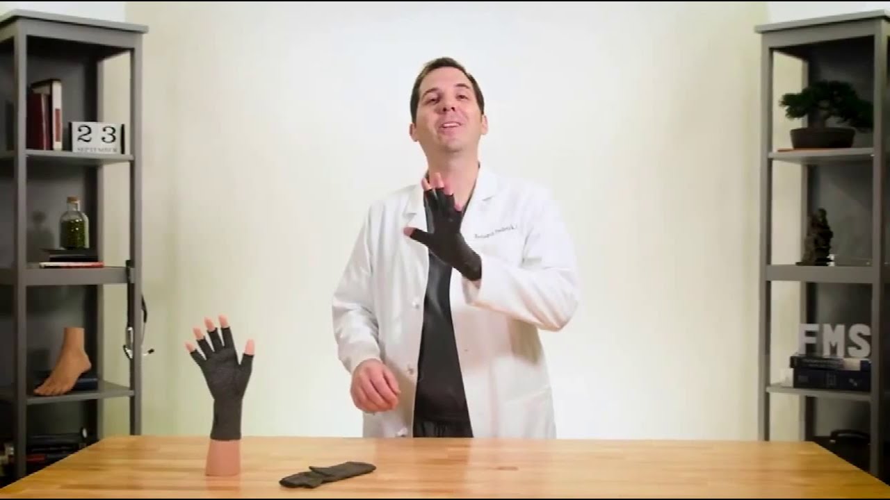 Arthritis & Carpal Tunnel Syndrome Compression Open Finger Gloves