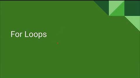 AP CS A Unit 4 Lesson 2 - For Loops