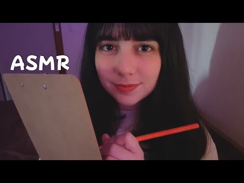ASMR asking you 50 questions till you fall asleep 😴 (only whispers and pencil sounds)