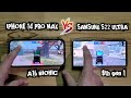 IPHONE 14 PRO MAX VS SAMSUNG S22 ULTRA PUBG MOBILE TEST GAMEPLAY