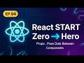 React JS Bangla Tutorial #4 | Props Explained 🔥 | Pass Data Between Components