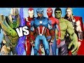 THE AVENGERS VS THANOS - Iron Man, Hulk, Spider-Man, Captain America, Thor, vs Thanos