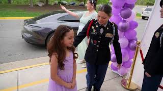 Springwoods Elementary School honors military children with a ball