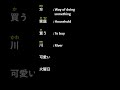 JLPT-N5 : Vocabulary review #japanese #japan #jlpt