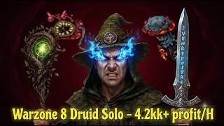 Rubinot - Warzone 8 - SEM prey s/runa, puro! - Elder Druid - solo