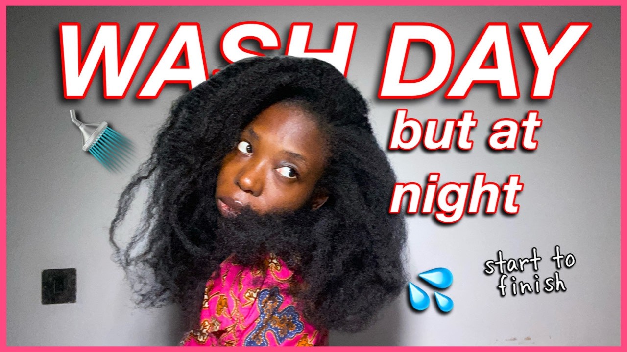 Steal my WASH DAY ROUTINE for my Long Natural Hair (Length retention ...