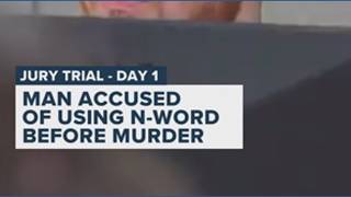 Murder trial begins for man accused of using racial slurs before shooting