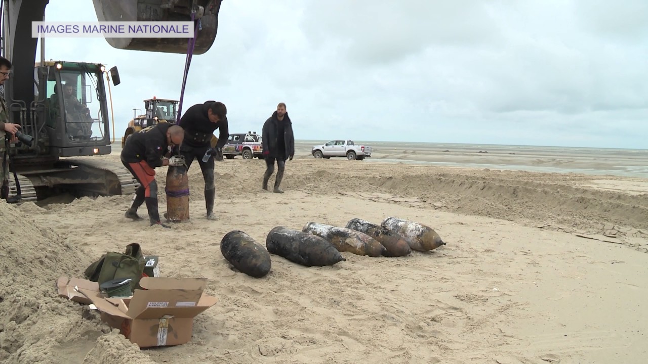 Opération de déminage au Touquet