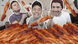 200 PIECES OF BACON In 10 MIN CHALLENGE!