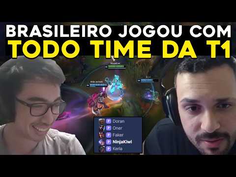 NINJAKIWI REALIZANDO SONHO DE TODO PROPLAYER, KENNZY VS KEIO - RENECRODILO LEAGUE OF LEGENDS
