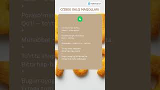 Maqollar raqamlar va sonlar ishtirokida, o'zbekcha maqol va hikmatli so'zlar to'plami