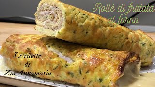 Baked omelette roll