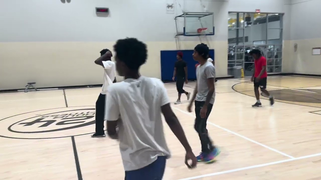 Late night basketball session