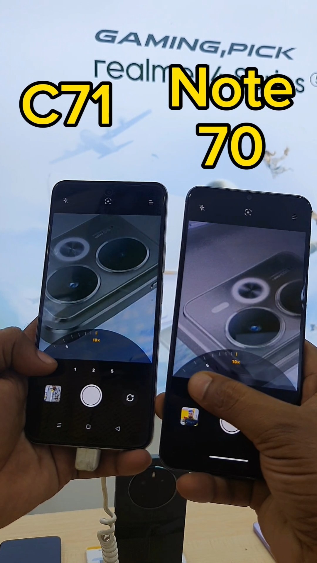 Realme C71 Vs Realme Note 70 Wide Camera Review - YouTube