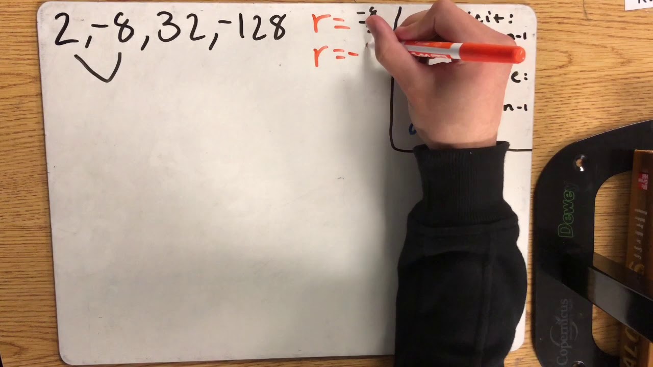 Algebra 50f explicit and recursive formulas for geometric sequences