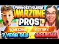 Youngest and Oldest WARZONE Pros are INSANE!! 7 Year Old and 60 Year Old