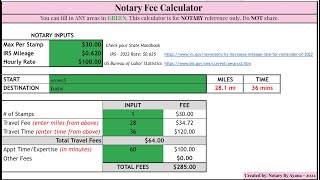 Notary Calculator