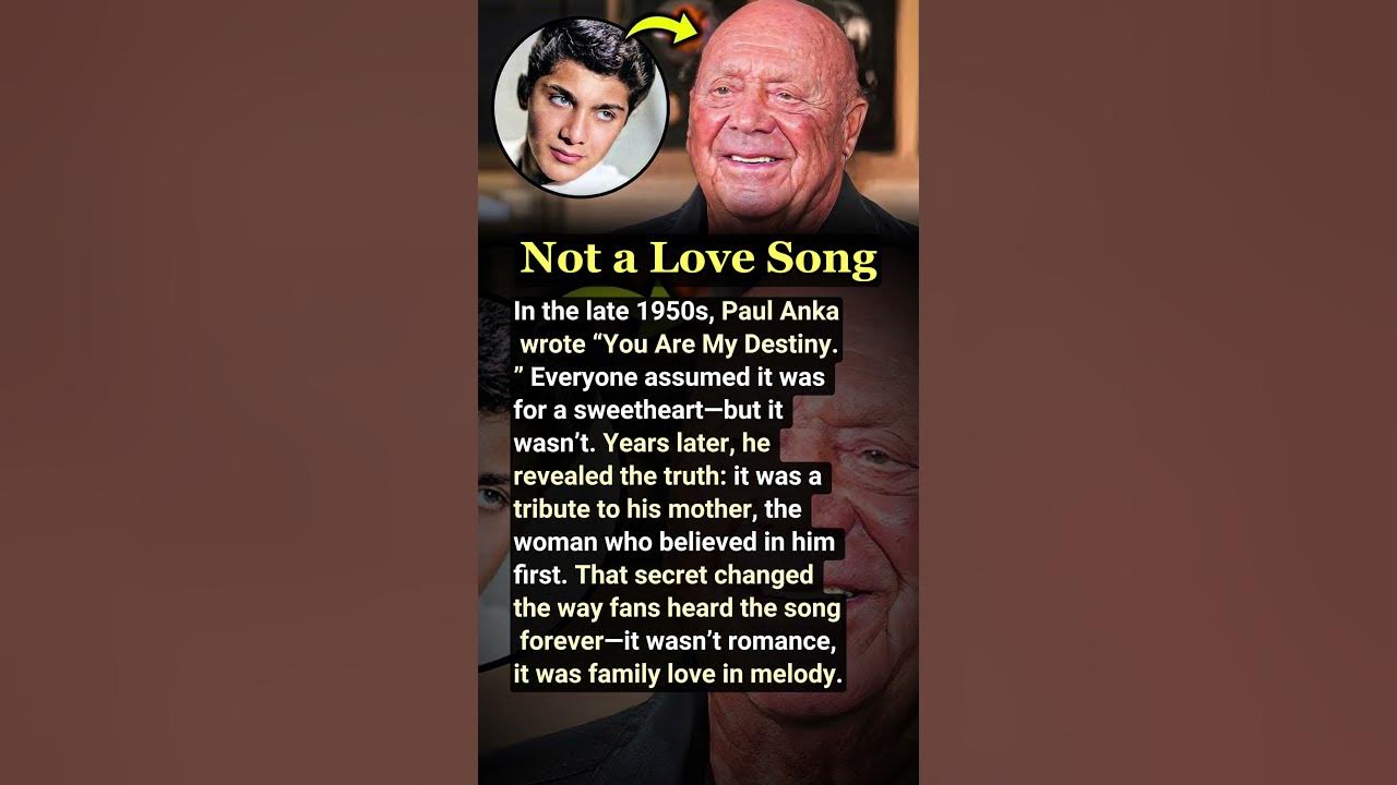 Paul Anka’s Secret Song for His Mother #paulanka #nostalgia #nostalgic #80s #70s #60s #singer
