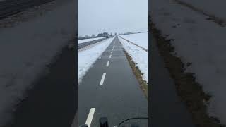 Snowy day #snow #snowfall #denmark