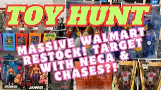 Toy Hunt | LOADED Shelves @ Walmart & Target! NECA, Chases, & A HUGE Toy Haul!? #toys #toyhunt