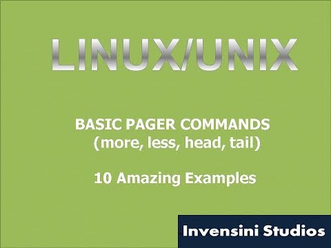 Linux Basic Pagers Commands