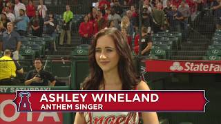 Cmt Artist Ashley Wineland - Mlb Nation Anthem -Angels Vs Rangers.