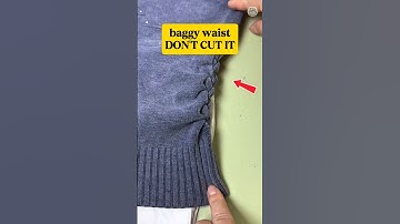 DIY Hack: How to Shorten T-Shirt or Sweater for a Slimmer Fit at Home #shorts #sewing #clothes