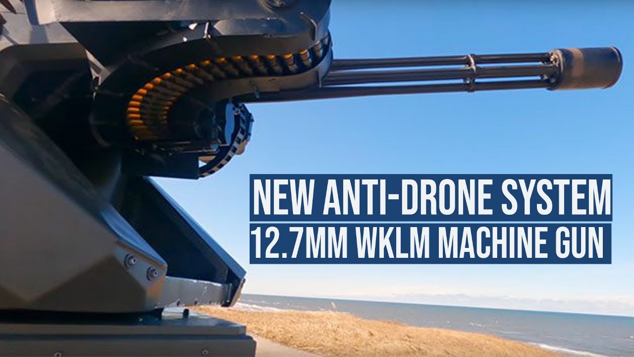 Outline Video Poland tests anti-drone Browning-type 12.7mm WKLM machine gun
