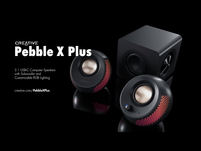 Creative Pebble X Plus – 2.1 USB-C Computer Speakers with