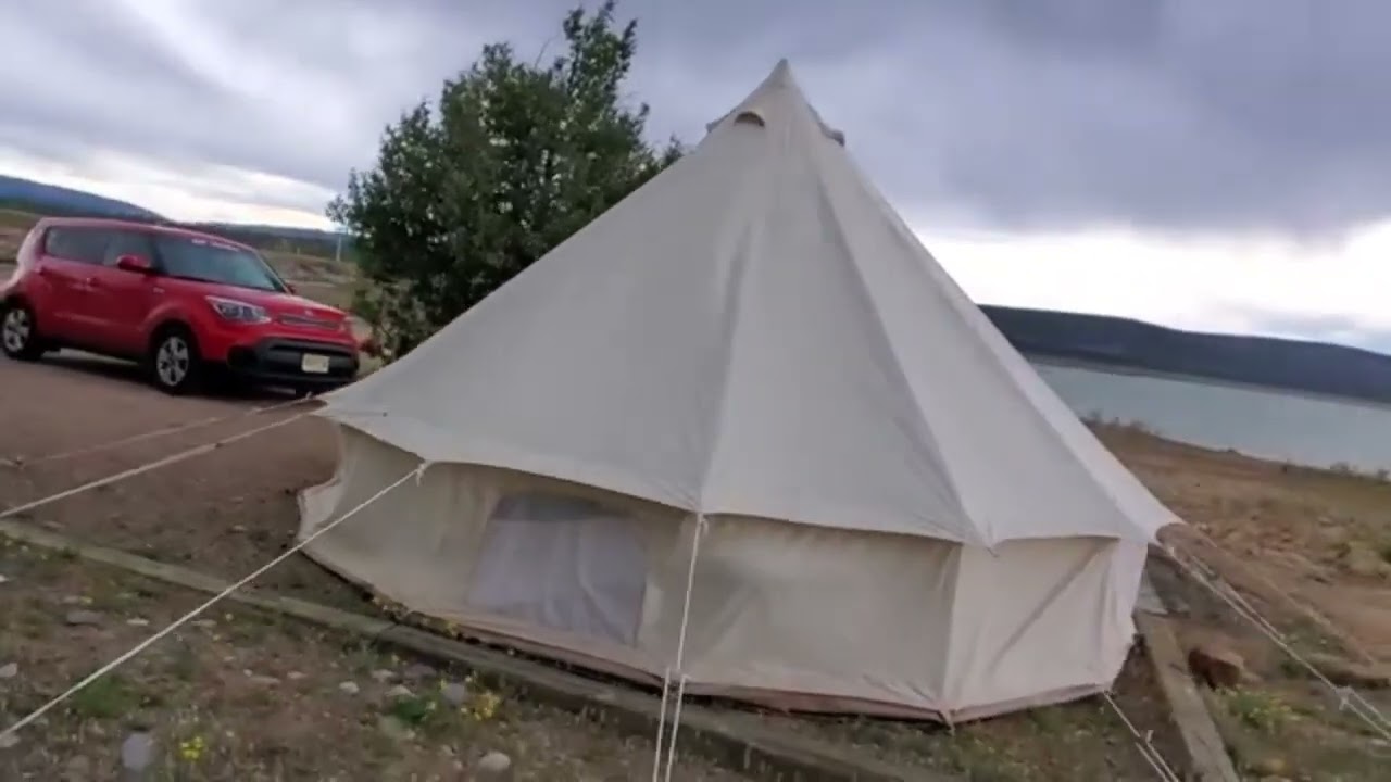 Sturdy in wind| DANCHEL OUTDOOR  4 Season Canvas Yurt Tent for Camping Glamping|Bell Tent| Worth it?