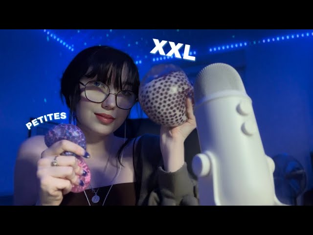ASMR: balle antistress XXL vs petites balles
