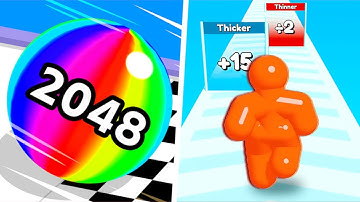 ✳️🟢 Ball Run 2048 Vs Tall Man Run Gameplay All Levels New Big Update 4K 40