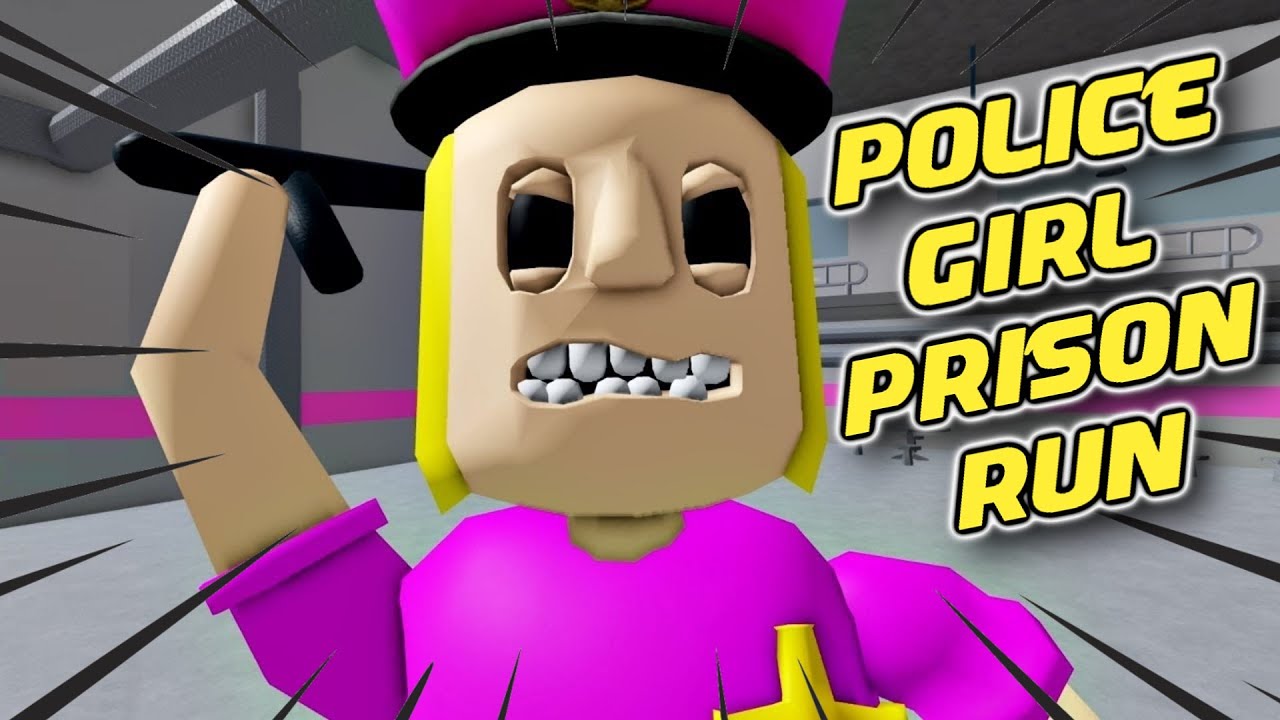 🏝️ POLICE GIRL PRISON RUN OBBY ! Full Walkthrough - YouTube