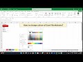 How to change Excel Worksheets Tab colours? Excel Tutorial | Learn with Sachin