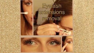 DIY eyelash extension removal at home