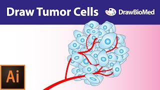 Draw Tumor Cells in Adobe illustrator | Graphical abstract | Illustrator for scientists