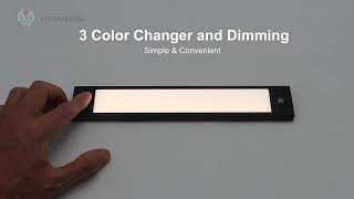BT09 Motion Sensor Lights Rechargeable Step Light for Stair, Wardrobe, Kitchen