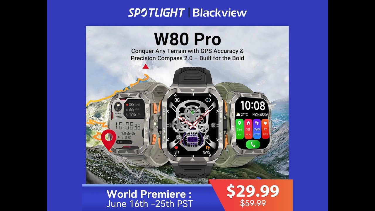 Обзор Blackview W80 PRO - GPS, IP68,Защита, мега акку, большой экран, ИИ (встроен переводчик!!)