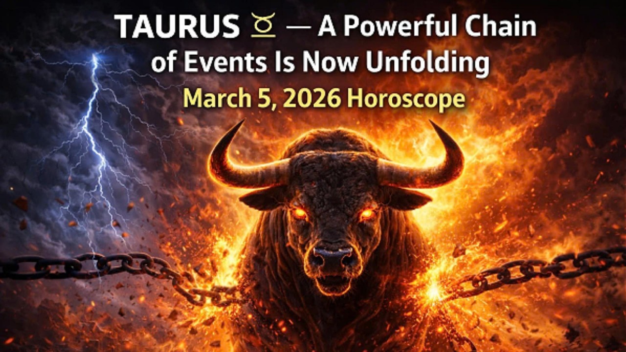 TAURUS ♉ — A Powerful Chain of Events Is Now Unfolding  March 5, 2026 Horoscope