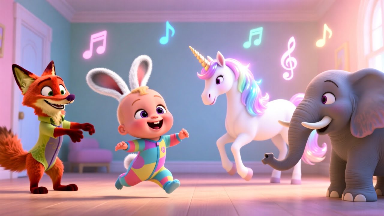 Friends Dance with Baby 💃🧸🍼 | Kids Fantasy Song | Learn Sharing and Happy Routines