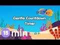 15 Minute Fun Aquarium Timer with Gentle Music Calm Study, Rest & Focus Timer with Ending Chime