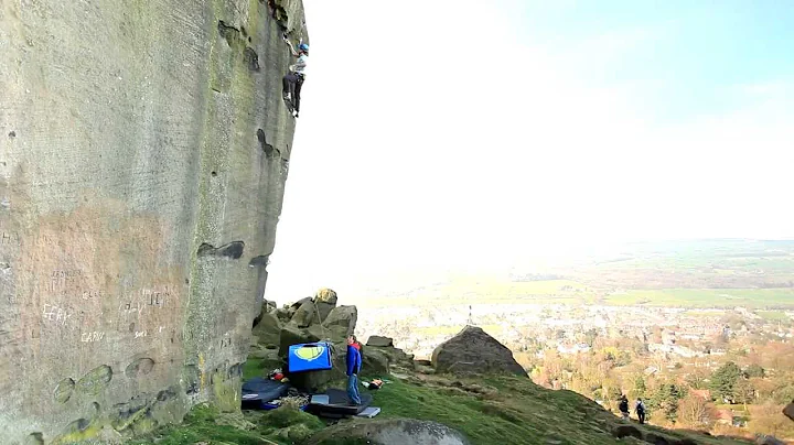 Michele Caminati climbs 'The New Statesman' E8 7a,...